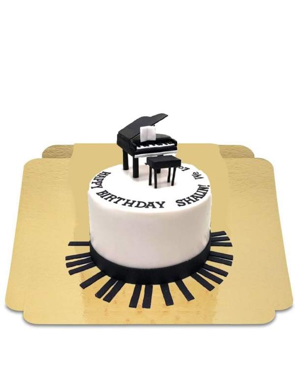 Biogato.fr Gâteau piano, pianiste vegan, bio et sans gluten - 12