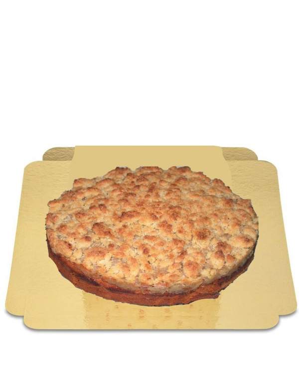 Biogato.fr Crumble aux pomme 12 parts vegan, sans sucre à IG bas, bio et sans gluten  Adapté diabétiques et coéliaq - 1