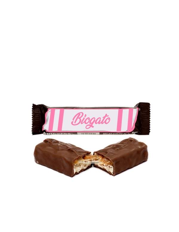 Biogato.fr 6 Barres au chocolat sans sucre, vegan, bio et sans gluten à indice glycémique bas Adapté diabétiques et coéliaques -
