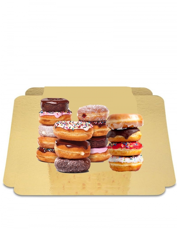 Biogato.fr Assortiment de 16 donuts vegan, bio, sans sucre à IG bas et sans gluten adapté diabétiques et coéliaques - 1