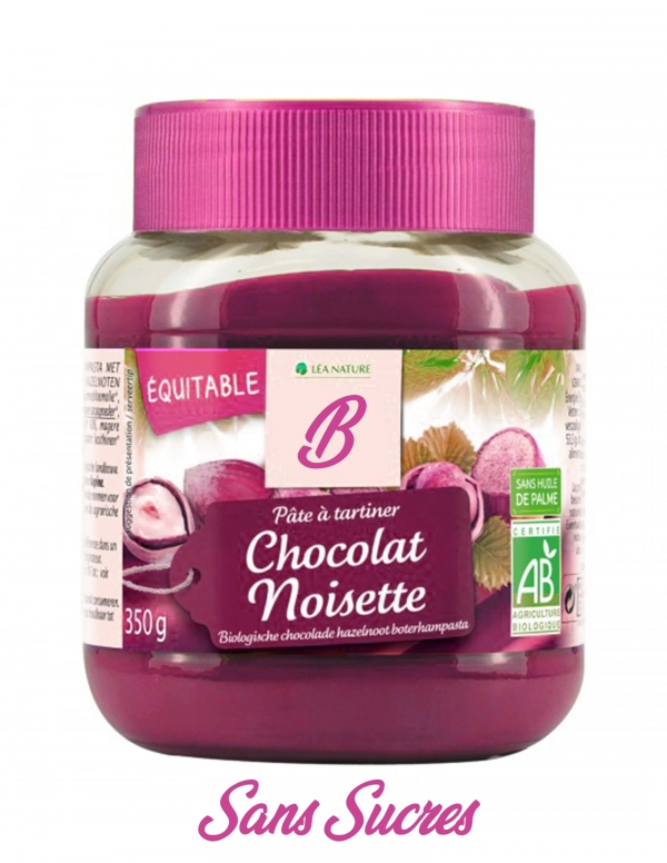 Biogato.fr Pâte à tartiner chocolat noisette sans sucre vegan, bio et sans gluten à indice glycémique bas - 48