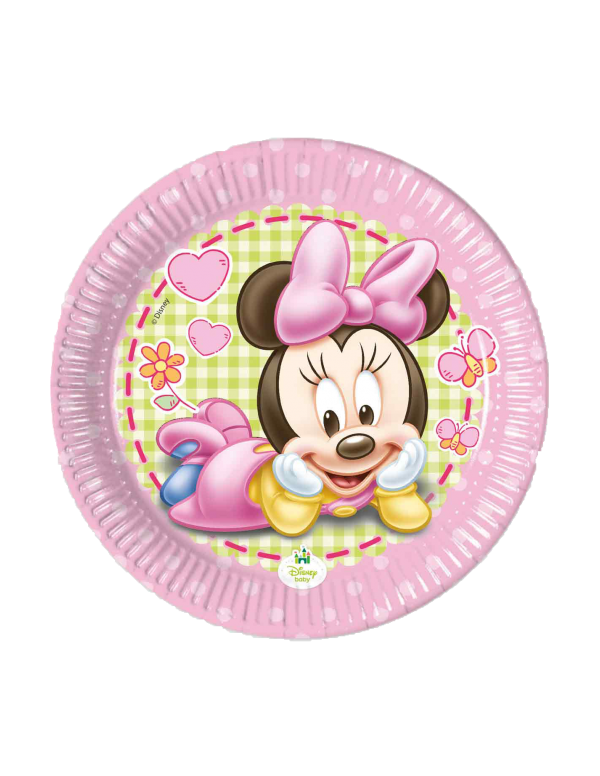 Biogato.fr Pack décoration d'anniversaire 1 an fille bébé Minnie Disney - 2