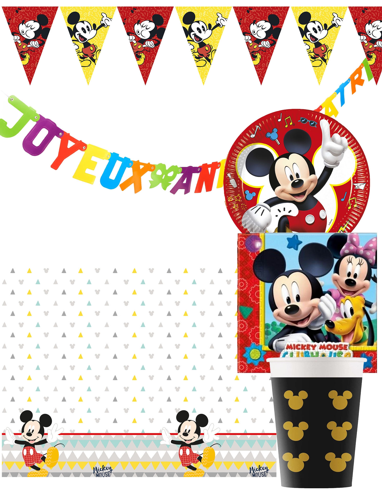 Pack Decoration D Anniversaire Mickey