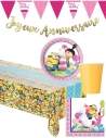 Biogato.fr Pack décoration d'anniversaire Minions pour fille Moi, moche et méchant - 1