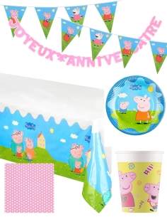 Biogato.fr Pack décoration d'anniversaire Peppa pig - 1