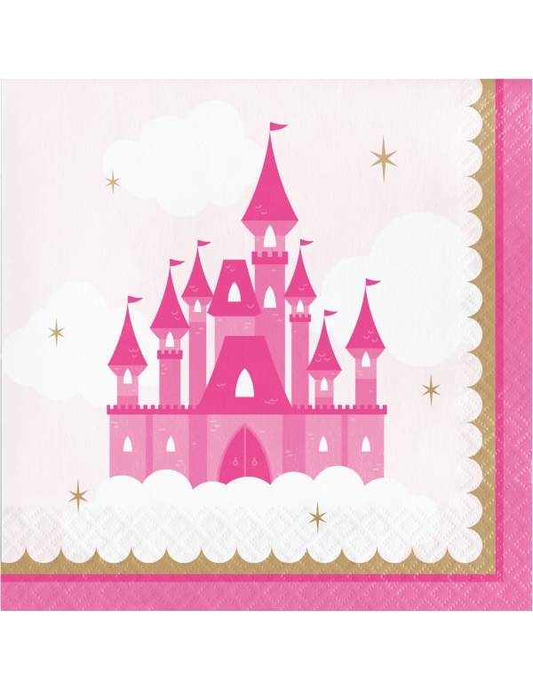 Biogato.fr Pack décoration d'anniversaire princesse rose fille - 3