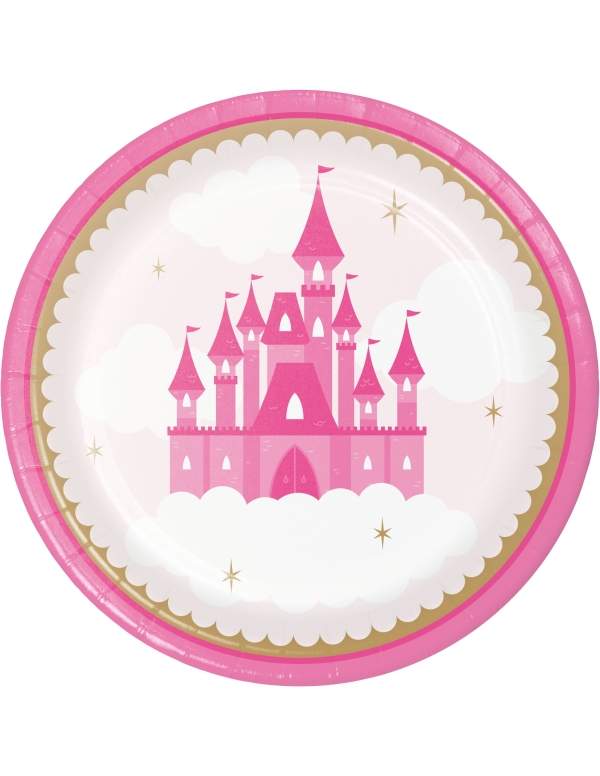 Biogato.fr Pack décoration d'anniversaire princesse rose fille - 5