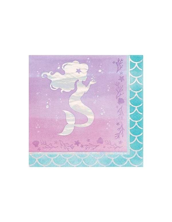 Biogato.fr Pack décoration d'anniversaire sirène Ariel la petite sirène princesse Disney - 6