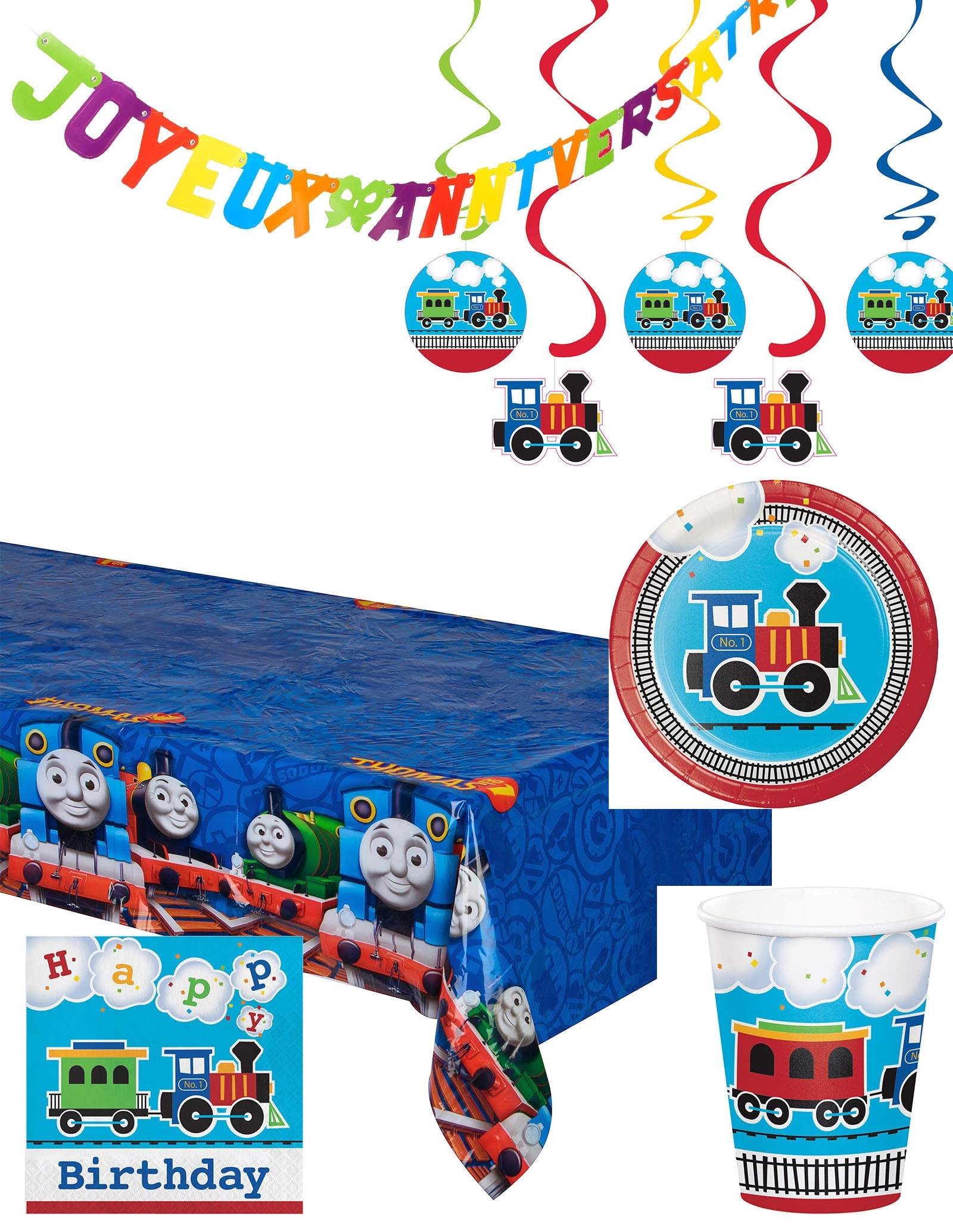 Thomas & Amis Joyeux Anniversaire Ballons-Décorations