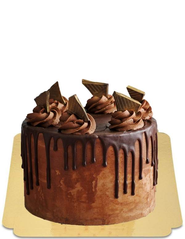  Drip cake au chocolat  avec meringue chcolatées vegan, sans gluten - 39