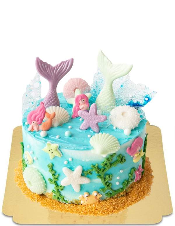  Gâteau sirène marbré et coloré vegan, sans gluten - 88