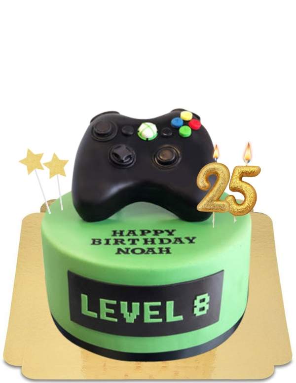  Gâteau gamer avec manette de xbox vegan, sans gluten - 180