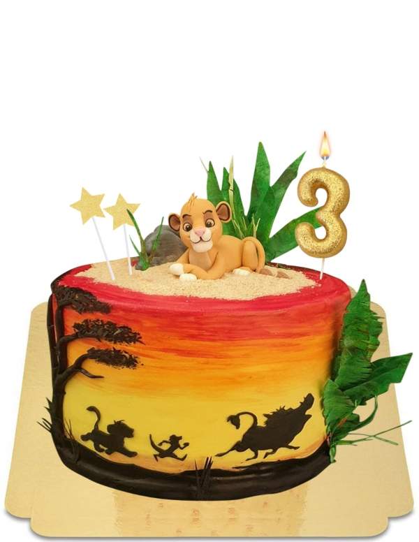  Gâteau roi lion Simba vegan, sans gluten - 192