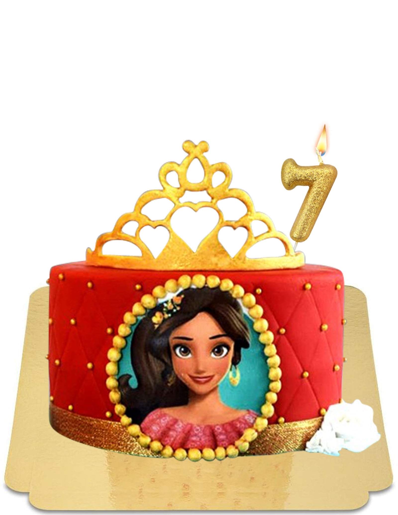Gâteau Elena princesse Disney vegan, sans gluten
