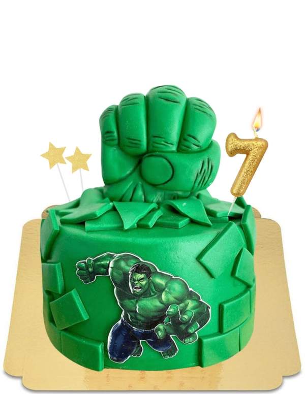  Gâteau Hulk smash poing géant vegan, sans gluten - 168