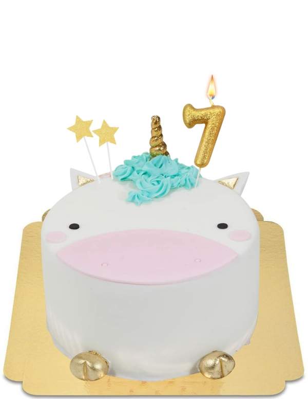  Gâteau Licorne à meringues bleues vegan, sans gluten - 115