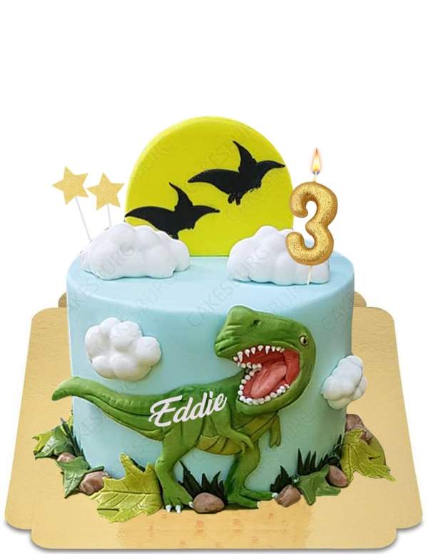 Gateau Dinosaure T Rex Et Pterodaptile Vegan Sans Gluten 114 90