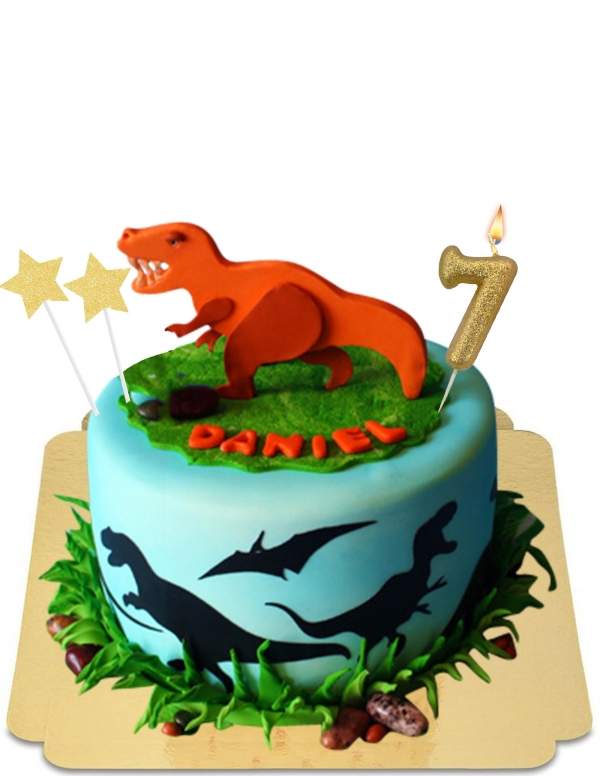  Gâteau T-rex Tyranosaurus rex dinosaure vegan, sans gluten - 91