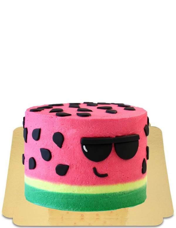  Gâteau rigolo cool pastèque été vegan, sans gluten - 1