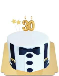  Gâteau nœud papillon et bretelles vegan, sans gluten - 36