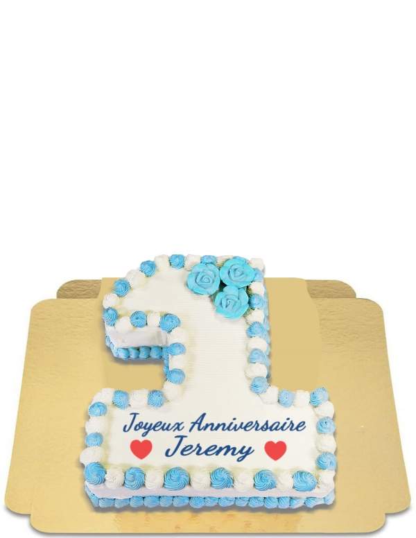 Number cake 1 an (autre numero et couleur au choix) vegan, sans gluten - 109