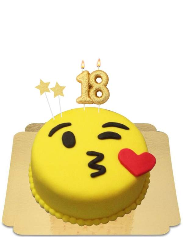  Gâteau smiley emoji bisou vegan, sans gluten - 18
