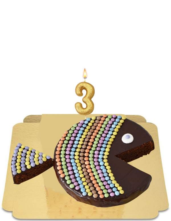  Gâteau poisson au chocolat vegan, sans gluten - 160
