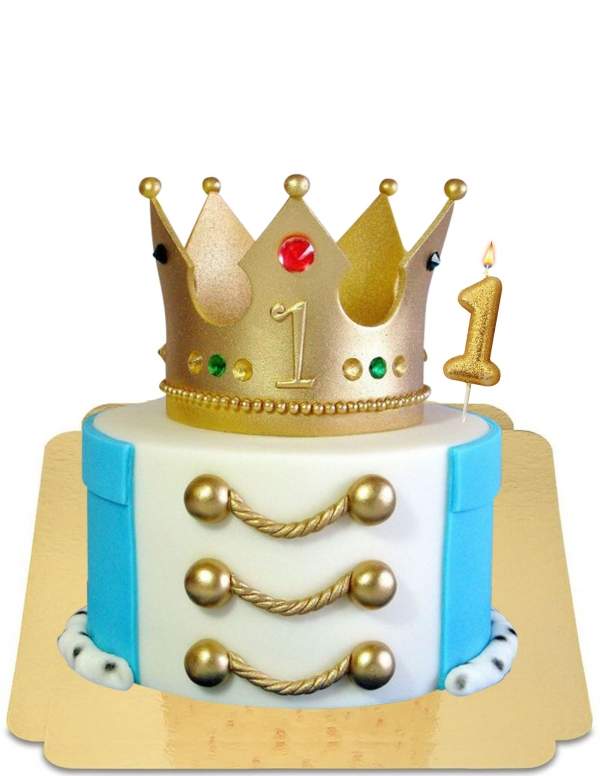  Gâteau petit Prince 1 an (autre âge possible) vegan, sans gluten - 110