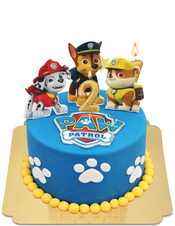  Gâteau Pat patrouille à empreintes de pattes vegan, sans gluten - 62