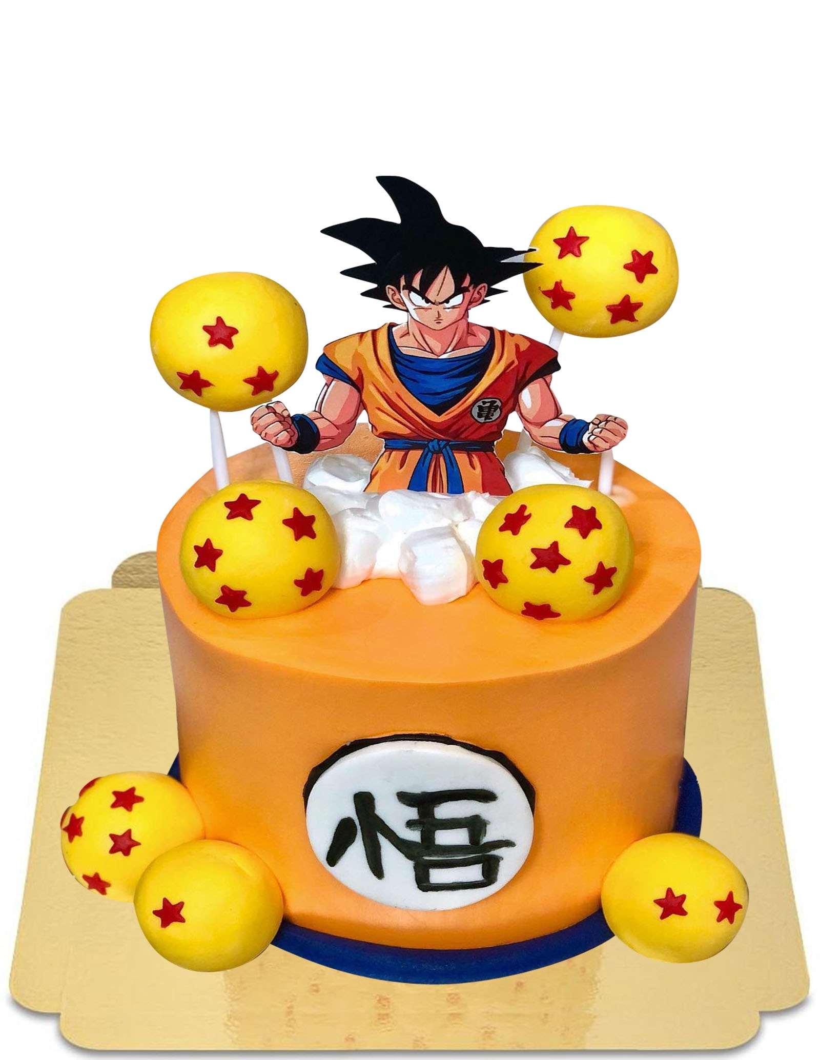 Gateau Dragon Ball Z Sangoku Orange Vegan Sans Gluten