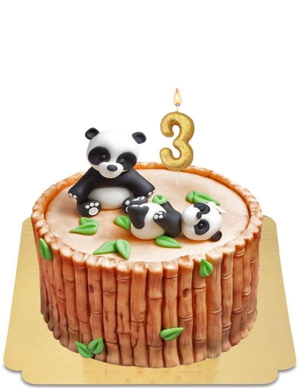  Gâteau Bamboo et panda vegan, sans gluten - 168