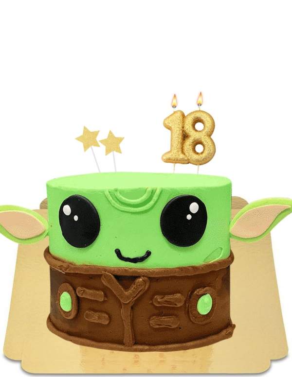  Gâteau bébé yoda Mandalorian yeux kawaii vegan, sans gluten - 125