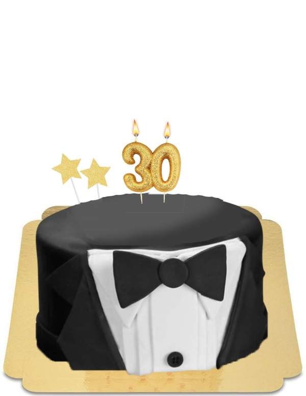  Gâteau costume smoking chic vegan, sans gluten - 72
