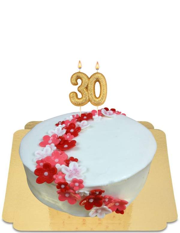  Gâteau floral simple vegan, sans gluten - 5
