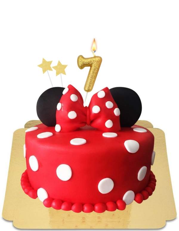  Gâteau Minnie rouge à pois et nœud vegan, sans gluten - 62