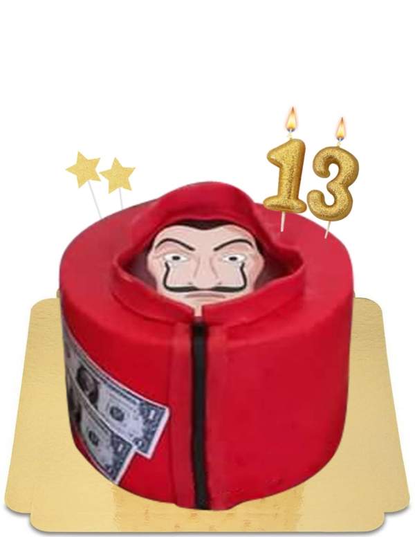  Gâteau Casa del papel combinaison pour ado vegan, sans gluten - 202