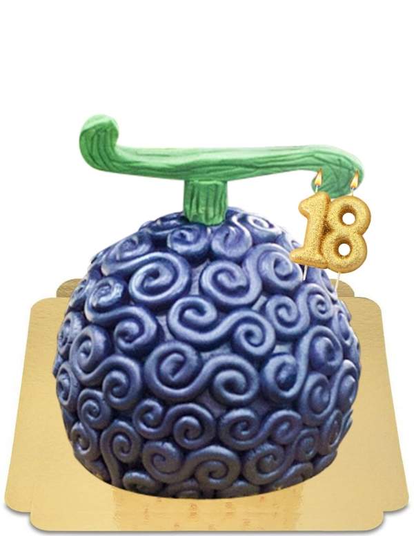  Gâteau fruit du demon donne le pouvoir élastique de Luffy "Gomu gomu no mi" vegan, sans gluten - 15