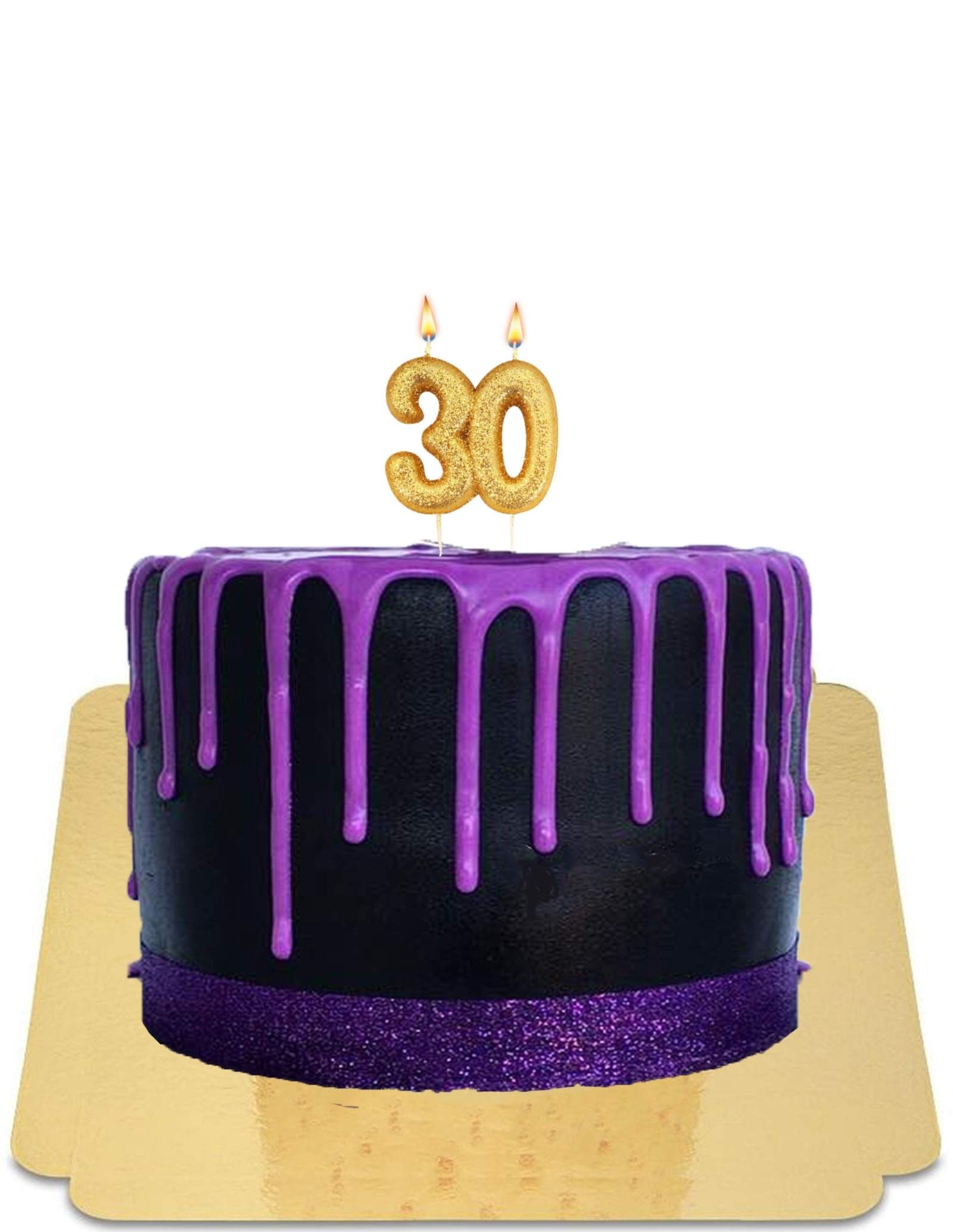 Gâteau drip violet meringué vegan, sans gluten