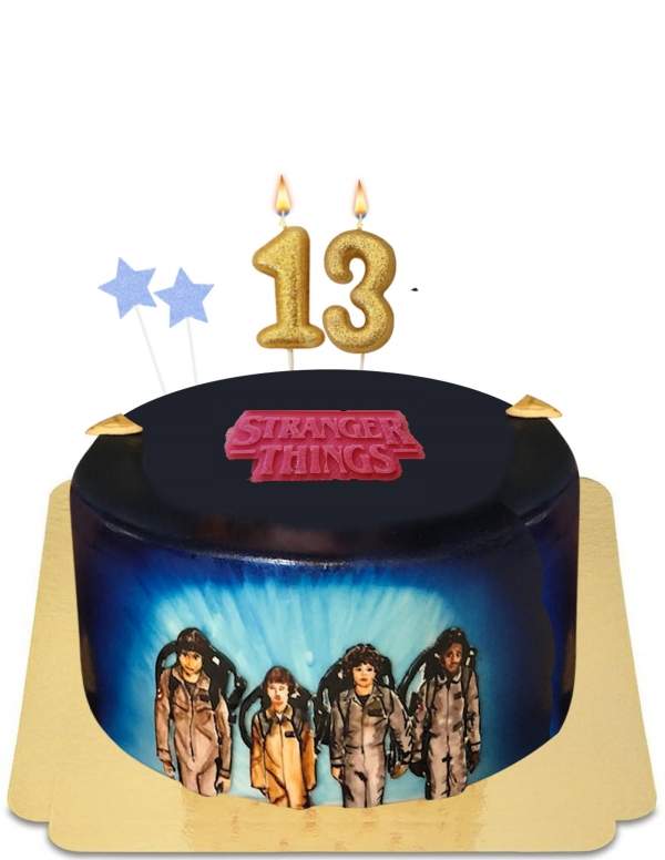  Gâteau Stranger things SOS Fantômes Ghostbusters vegan, sans gluten - 134
