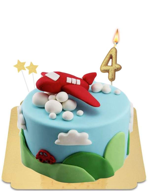  Gâteau avion rouge dans les airs vegan, sans gluten - 71