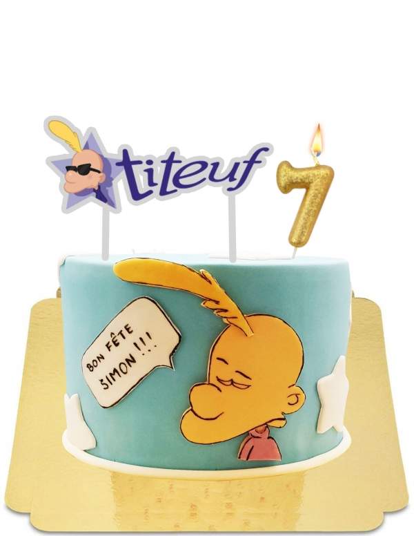  Gâteau Titeuf à message personnalisé vegan, sans gluten - 56