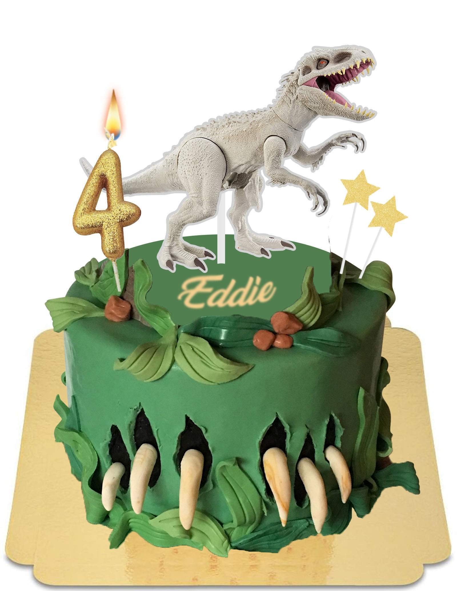 Gâteau dinosaure 3d vegan, sans gluten