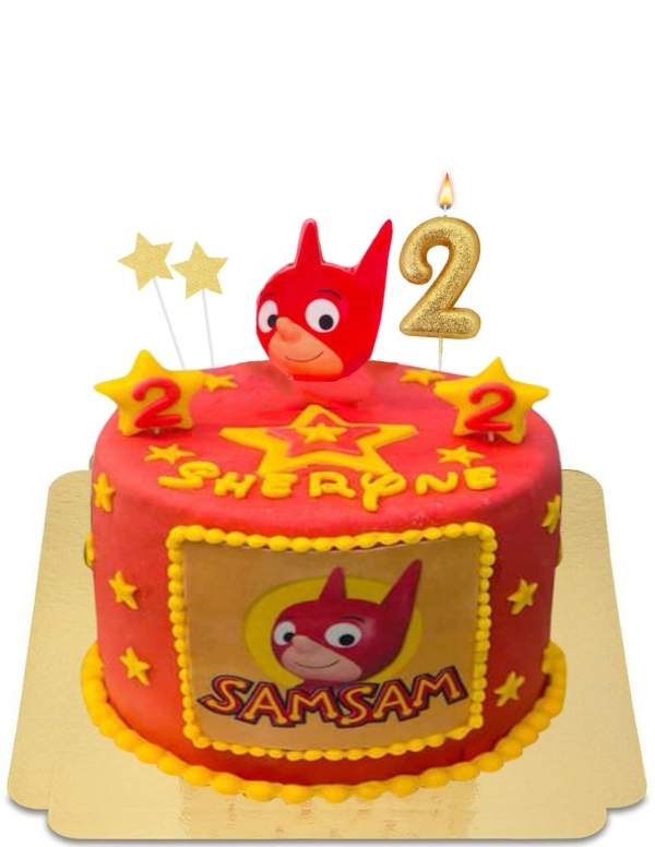  Gâteau SamSam le petit héro vegan, sans gluten - 72