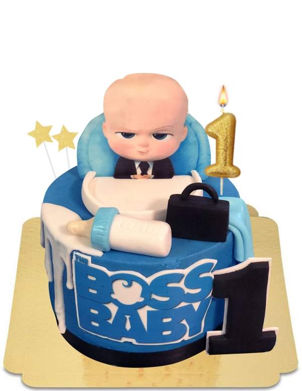  Gâteau Boss baby biberon effet drip et valisette vegan, sans gluten - 48