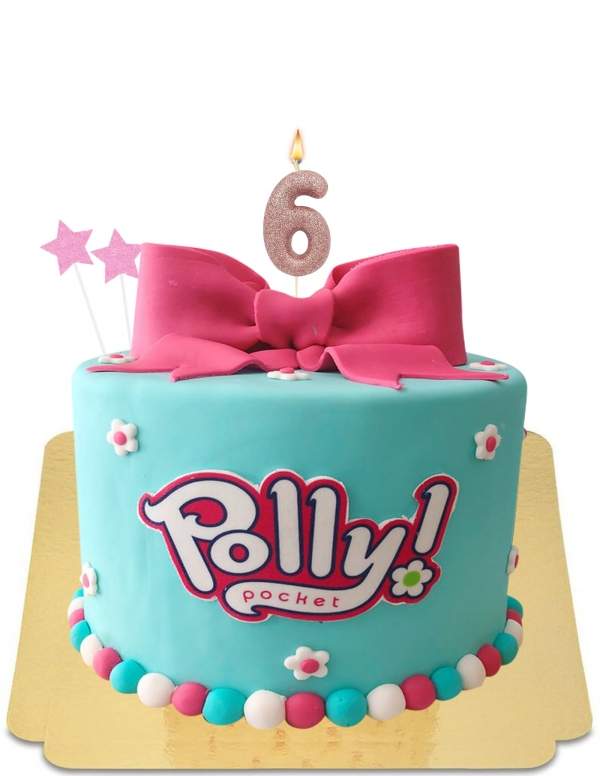  Gâteau Polly pocket à nœud et fleur vegan, sans gluten - 133