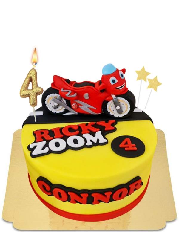  Gâteau Ricky Zoom la moto super héro vegan, sans gluten - 21