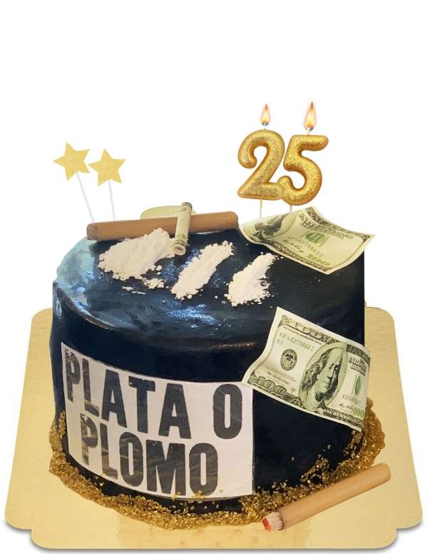  Gâteau Narcos plata o plomo vegan, sans gluten - 85