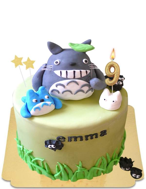  Gâteau Mon voisin Totoro en pâte d'amande vegan, sans gluten - 120