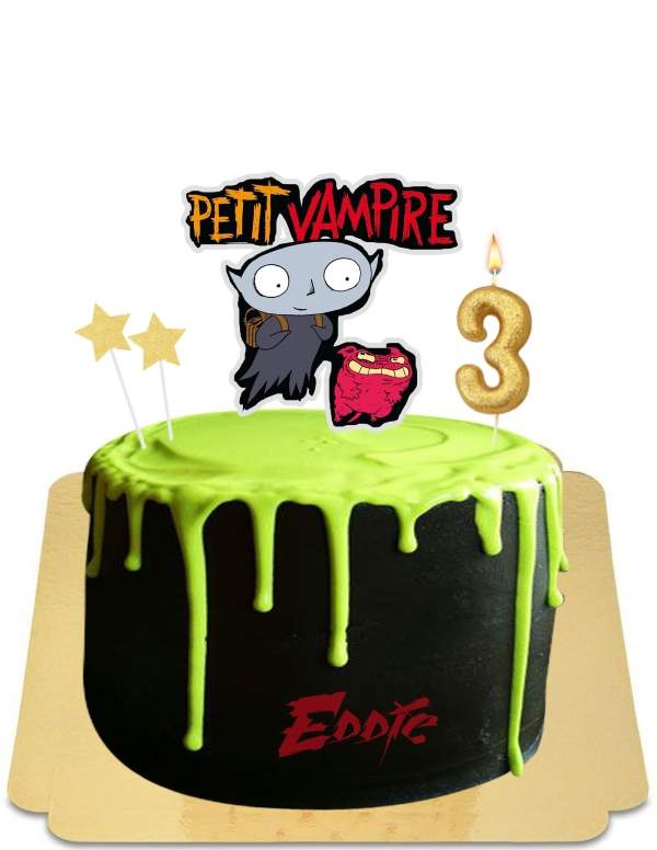 Gâteau Petit vampire effet drip vegan, sans gluten - 142