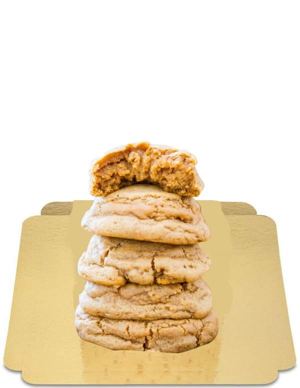  4 Cookies "Fudgy" beurre de cacahuète vegan, sans gluten sans sucre à indice glycémique bas adapté diabétiques et coéliaques - 